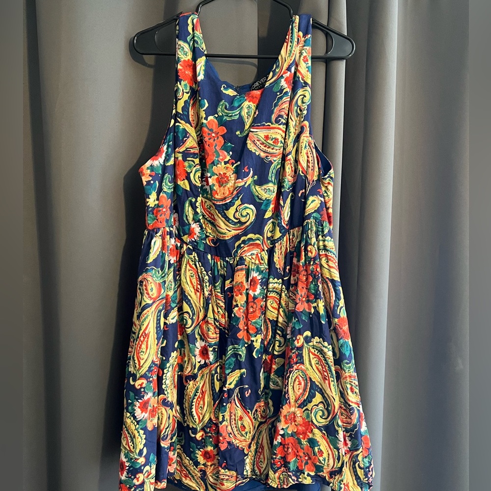 Forever 21 Fit and Flare Floral Dress